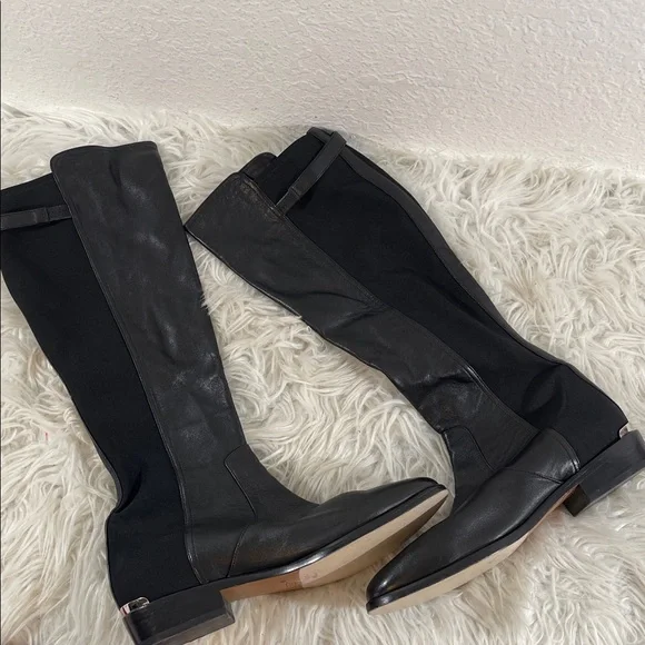 Coach Leather Black Lilac Boot (Q3011) Size 7.5 - Picture 4 of 8